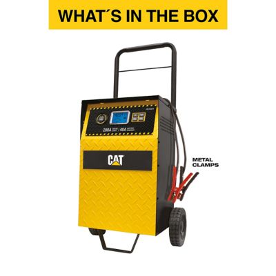 Image showing  40A 12V Professional Rolling Battery Charger and 3A Battery Maintainer with 200A Engine Start