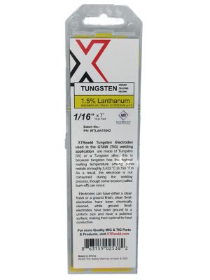 XTRweld 0.020 in x 7 in 1.5% Lanthanated Tungsten Electrode, 10-Pack