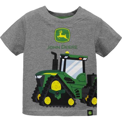 John Deere Toddler Short Sleeve Tee Big Tractor, Grey