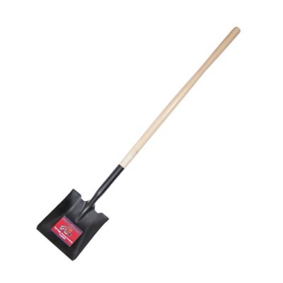 Bully Tools 14-Gauge Square Point Shovel with Long Hardwood Handle, 52525