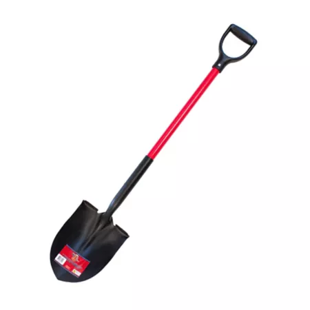 Bully Tools 14 Gauge Round Shovel with Fiberglass Handle and Poly D-Handle Shovels & Digging Tools