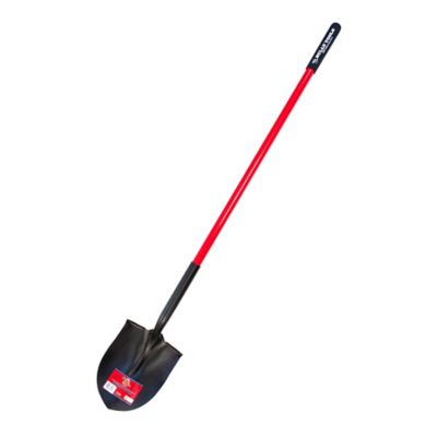 Bully Tools 45.5 in. Fiberglass Handle 14-Gauge Round Point Shovel