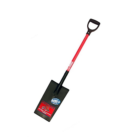 Bully Tools 12-Gauge Edging/Planting Spade with Fiberglass Handle and Poly D-Grip, 82500