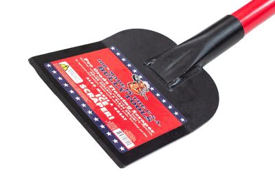 Image showing  6 in. x 10 in. Floor Bully Flooring Scraper with Long Fiberglass Handle