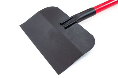 Image showing  12 in. x 7 in. Big Bully Flooring Scraper with Long Fiberglass Handle