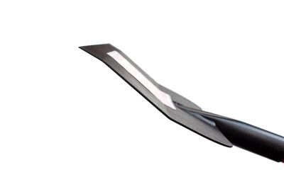 Image showing  12 in. x 7 in. Big Bully Flooring Scraper with Long Fiberglass Handle