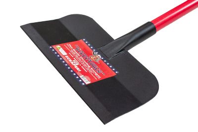 Image showing  12 in. x 7 in. Big Bully Flooring Scraper with Long Fiberglass Handle
