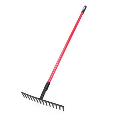 Bully Tools 14-Tine Level Head Rake with Fiberglass Handle - 58 in., 92311