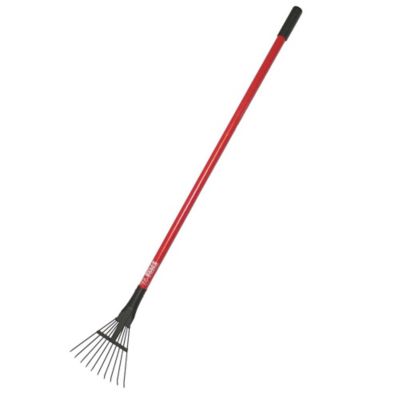 Bully Tools 8 in. Shrub Rake with Long Fiberglass Handle, 92317