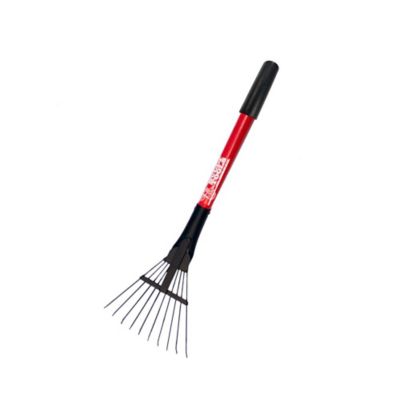 Bully Tools 8 in. Shrub Rake with Short Fiberglass Handle, 92319