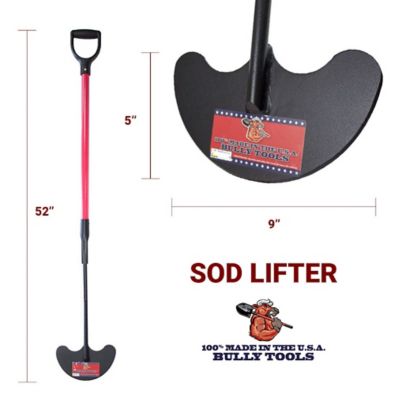Image showing 8 th Bully Tools 9 in. Steel Sod Lifter with Fiberglass Handle and Poly D-Grip