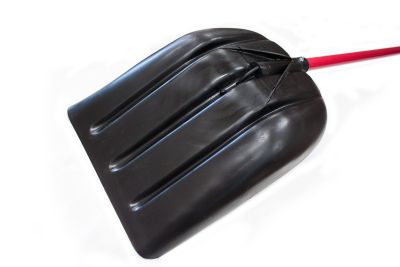 Image showing  33.75 in. Fiberglass Handle Snow/Mulch Scoop Shovel with Poly D-Grip
