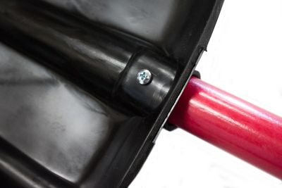 Image showing  33.75 in. Fiberglass Handle Snow/Mulch Scoop Shovel with Poly D-Grip