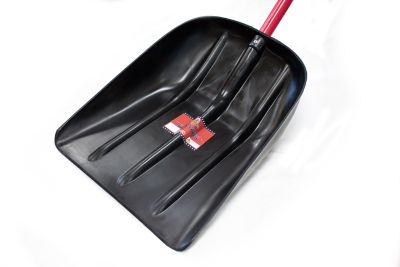 Image showing  33.75 in. Fiberglass Handle Snow/Mulch Scoop Shovel with Poly D-Grip
