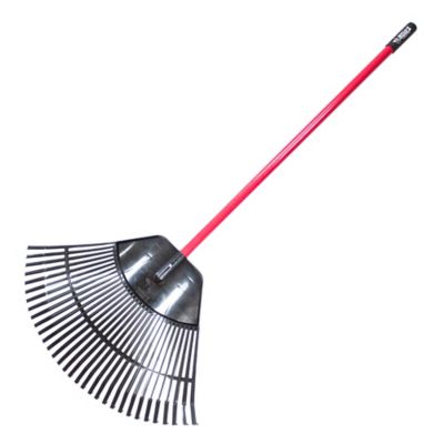 Bully Tools 30 in. Polypropylene Lawn/Leaf Rake with Fiberglass Handle