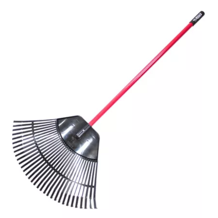 Bully Tools 30 in Polypropylene Lawn/Leaf Rake with Fiberglass Handle Rakes & Forks