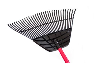 Image showing  30 in. Polypropylene Lawn/Leaf Rake with Fiberglass Handle