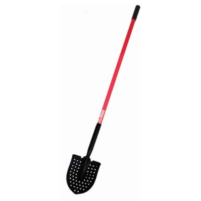 Bully Tools 14-Gauge Mud Shovel with Fiberglass Long Handle, 92705