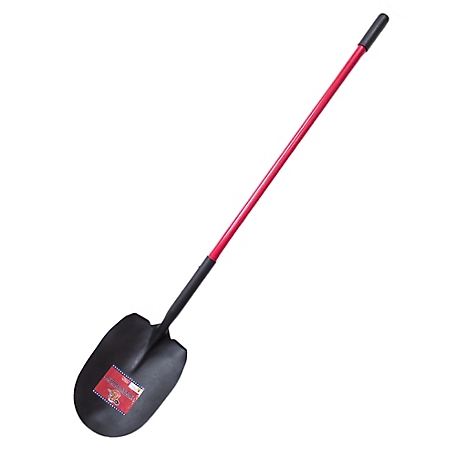 Bully Tools Bunk/Coal Shovel with Long Fiberglass Handle, 92715