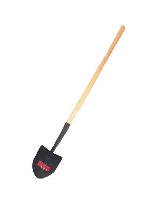 Bully Tools 12-Gauge Irrigation Shovel with Long Hardwood Handle, 92717