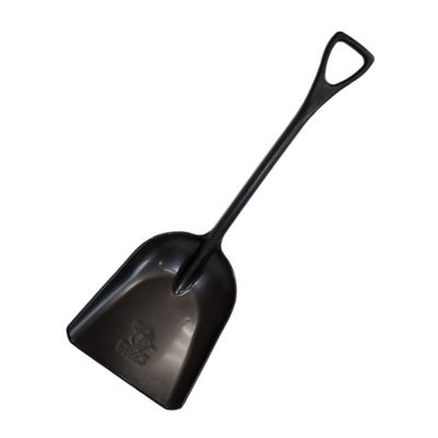 Bully Tools 42 in. One pc. Poly Scoop/Shovel with D-Grip Handle - Black