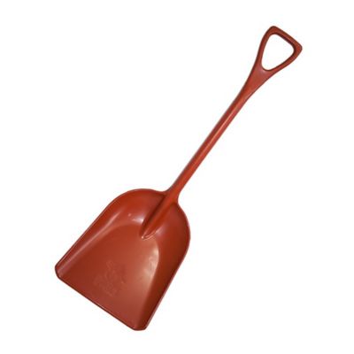 Bully Tools 42 in. D-Grip Handle One Piece Poly Scoop/Shovel, Rust/Terra