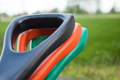 Image showing  42 in. Poly D-Grip Handle Rust-Colored Scoop/Shovel