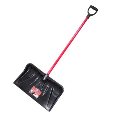 Bully Tools 22 in. Combination Snow Shovel/Pusher with Fiberglass Handle and Poly D-Grip, 92814 Bully shovel