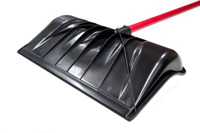 Image showing  22 in. Combination Snow Shovel/Pusher with Fiberglass Handle and Poly D-Grip