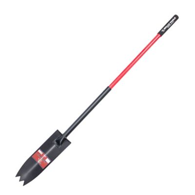 Bully Tools 10-Gauge Excavator/Track Shovel with Long Fiberglass Handle, 95530
