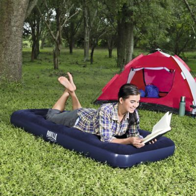 Image showing  9.5 in. Twin Flocked Air Mattress