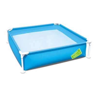 Bestway 48 in. x 48 in. My First Frame Square Pool, Blue