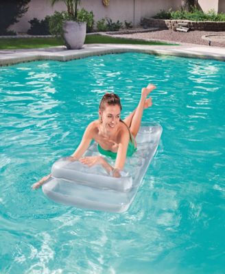 Image showing  H2OGO! 6 ft.2 in. x 28 in. Metal Tech Pool Lounge