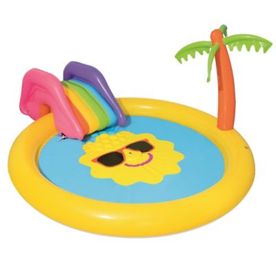 Bestway H2OGO! 7 ft. 9 in. x 6 ft. 7 in. x 41 in. Sunnyland Splash Play Pool, 53071E