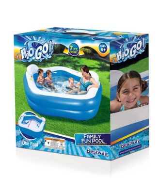 Image showing  7 ft. x 6 ft. 9 in. x 27 in. H2OGO! Family Fun Pool