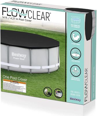 Image showing  14 ft. Flowclear PVC Pool Cover