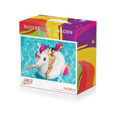 Image showing  H2OGO! Supersized Unicorn Ride-On Pool Float