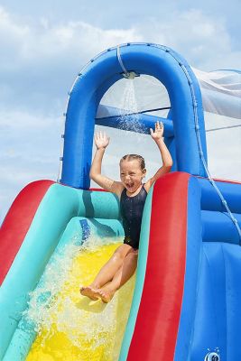 Image showing 5 th Bestway H2OGO! 8 ft. 10 in. Kids' Waterfall Waves Mega Inflatable Water Park