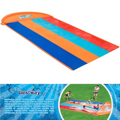 Image showing 7 th Bestway H2OGO! 16 ft. Quadruple Water Slide