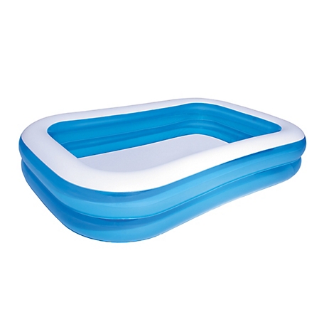 Bestway Blue Rectangular Family Pool, 8.5 ft. x 69 in. x 20 in., 54006E