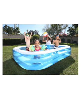 Image showing  Blue Rectangular Family Pool, 8.5 ft. x 69 in. x 20 in., 54006E