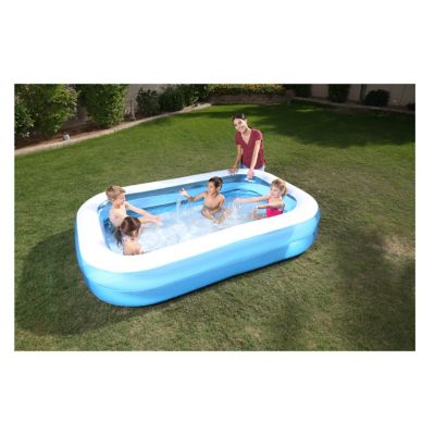 Image showing  Blue Rectangular Family Pool, 8.5 ft. x 69 in. x 20 in., 54006E