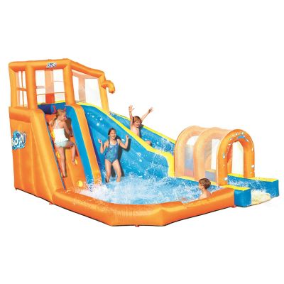 Bestway H2OGO! 13 ft.9 in. x 10 ft.6 in. x 8 ft.6 in. Huricane Tunnel Blast Mega Water Park, 53304E