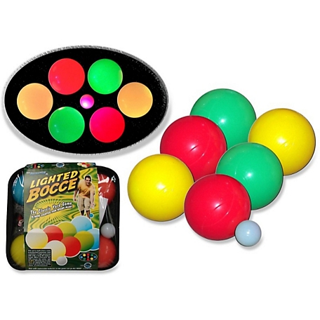 Water Sports Lighted Bocce Backyard Game Set