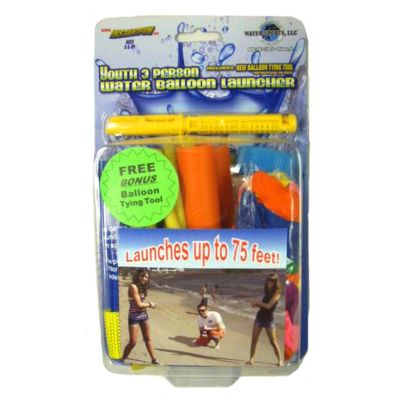 Water Sports Youth 3-Person Water Balloon Launcher, Colors Vary