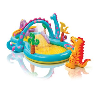 Intex 10 ft. 11 in. x 7 ft. 6 in. Dinoland Pool or Play Center, 57135EP