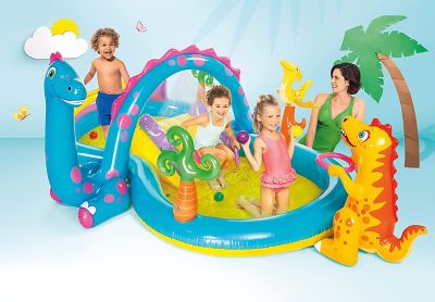 Image showing  10 ft. 11 in. x 7 ft. 6 in. Dinoland Pool or Play Center