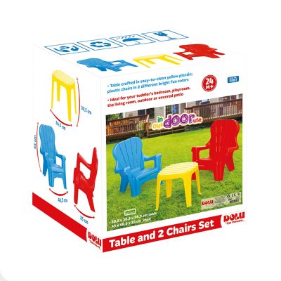 Image showing  Children's Plastic Table and Chairs Set