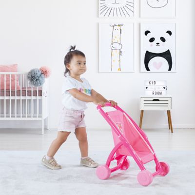 Image showing  Baby Doll Unicorn Push Stroller, Pink
