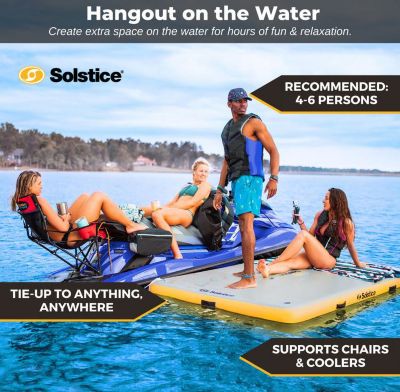 Image showing  Solstice 8 ft. x 5 ft. Solstice Drop Stitch Inflatable Dock